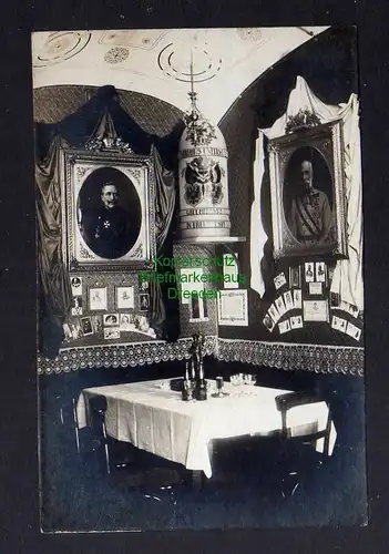 126210 AK Haida 1915 Fotokarte Traditionskabinett Kaiserzimmer 1. Weltkrieg