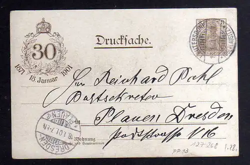 127268 AK Versailles Deutscher Kaiser 30 Jahre Kaiserproklamation Privatganzs