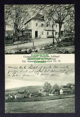 126816 AK Ammelsdorf Dippoldiswalde 1930 Gastwirtschaft Schlegel
