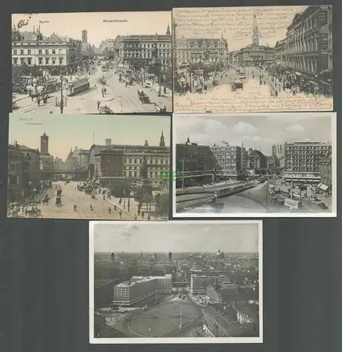 139031 5 AK Berlin Alexanderplatz 1905 Photographisches Atelier 1917 Taxameter