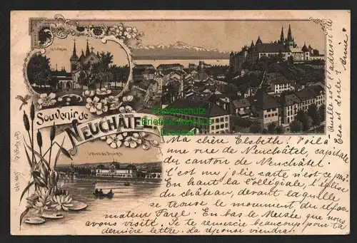 140175 AK Neuenburg Neuchatel Le Musee des Beaux-Arts um 1900