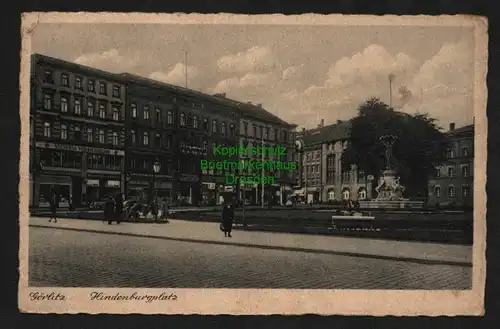 139888 AK Görlitz Hindenburgplatz Victoria Versicherung Conditorei Cafe Herrmann