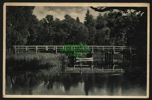 139845 AK Masuren Ostpreußen Cruttinafluss Brücke um 1935 bei Lötzen