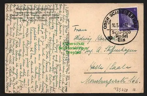 139728 AK Oberschreiberhau Riesengebirge 1943 Fremdenheim Afrika-Haus