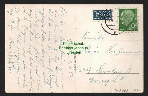 140062 AK Geldern 1955 Drogerie Hotel Rheinischer Hof 4 Straßenansichten