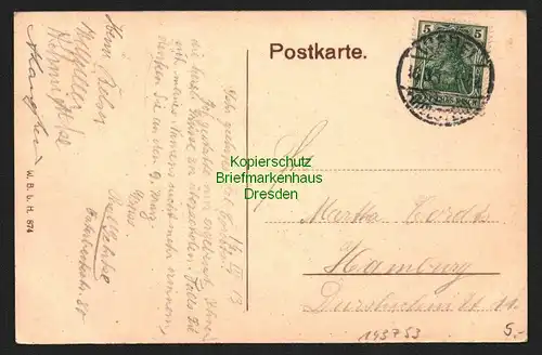 143753 AK Schulau Elbpartie 1912 Wedel Kreis Pinneberg