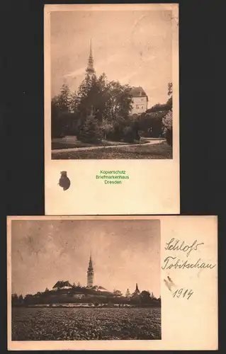 144200 2 AK Tovacov Tobitschau Schloß 1914