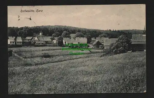 145230 AK Rothesütte Rotesütte Ellrich Panorama 1917 Feldpost Ilfeld