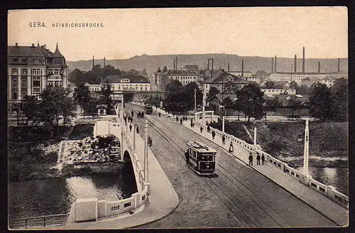 28931 AK Gera Heinrichsbrücke Straßenbahn