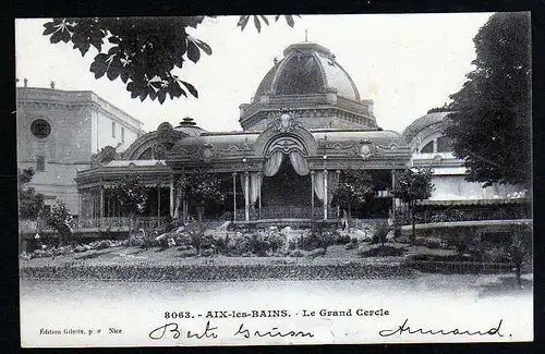 38183 AK Aix-les-Bains 1903 Le Grand Cercle