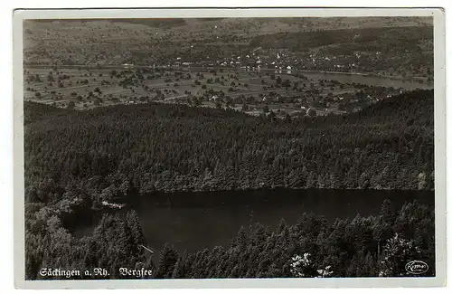 39417 AK Säckingen a. Rh. Bergsee Fotokarte um 1930