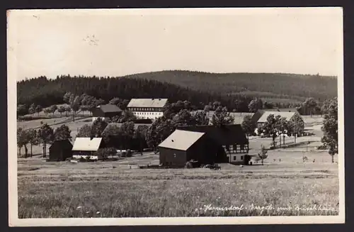 38867 AK Hermsdorf Erzgebirge mit Buschhaus 1938