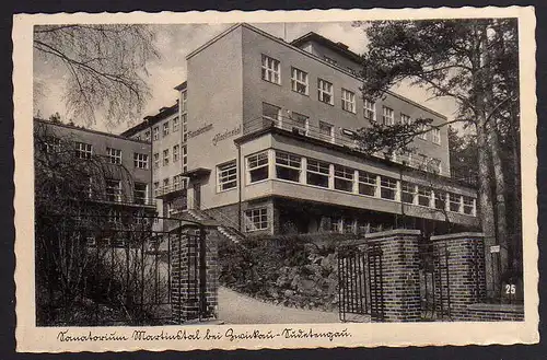 62044 AK Cvikov Zwickau Sudeten Sanatorium Martinstal