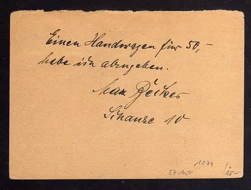 B1074 Karte Ostsachsen 57 MeF 1946 Görlitz Ortspostkarte