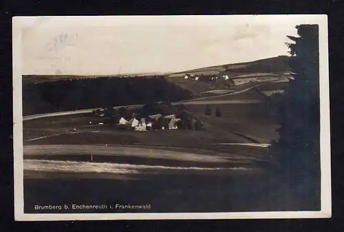 112103 AK Brumberg bei Enchenreuth Frankenwald Fotokarte 1938 Wirtschaft Gg. Hil