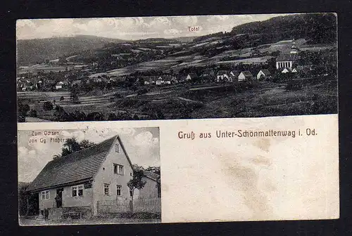 113336 AK Unter-Schönmattenwag 1915 Gasthaus zum Ochsen von Gg. Flößer Verlag Jo