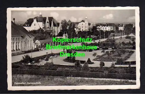 114503 AK Ostseebad Swinemünde 1941 Anlagen Kurhaus Feldpost