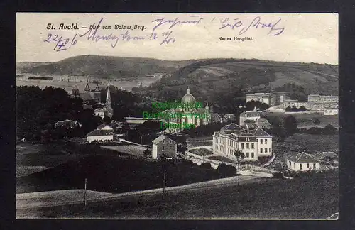 128508 AK Saint-Avold Sankt Avold 1906 Blick vom Walmer Berg Neues Hospital