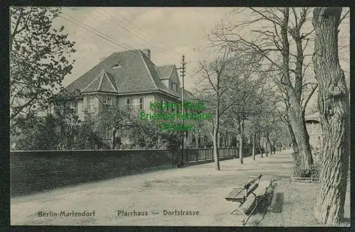 139520 AK Berlin Mariendorf Pfarrhaus Dorfstraße 1914 Verlag Goldiner