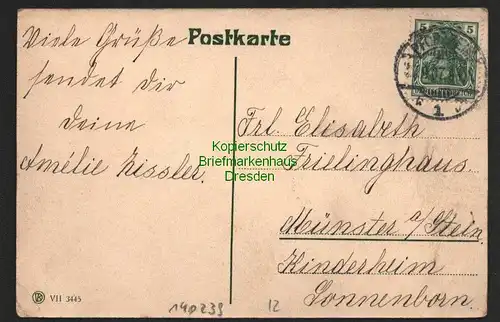 140239 AK Pforzheim Sedansplatz 1907