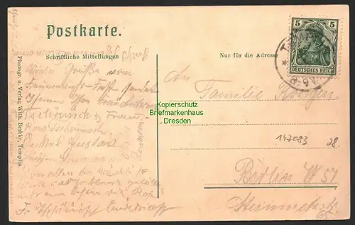 147083 AK Forsthaus Försterei Fährkrug bei Templin 1907