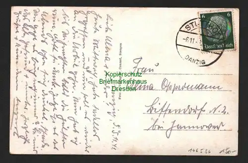 146536 AK Ostseebad Stutthof Gasthaus Gerber 1941