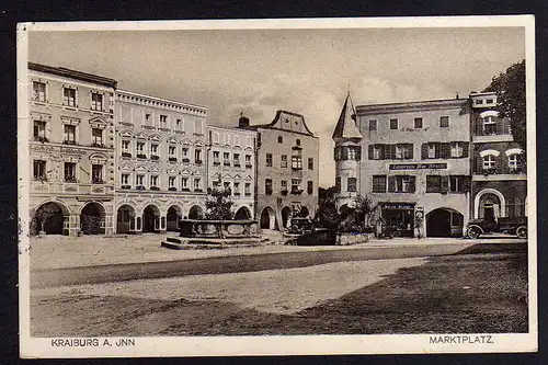 87954 AK Kraiburg am Inn 1936 Markt Gasthof z alten Post Deutsches Haus Zahnarzt