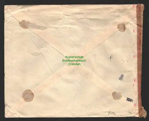 B8782 Kroatien Brief Zagreb um 1942 Zensur OKW