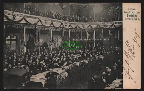 148733 AK Bremen 1904 Sozialdemokratischer Parteitag