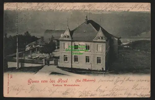 148672 AK Posel bei Meissen Vetters Weinstuben 1899 Verlag Brück  Sohn 176