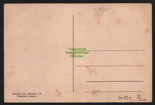 50891 AK Neustadt i. Sa. 1921 Elbgau Sänger Bundesfest