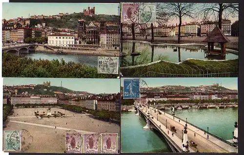 50832 8 AK Lyon Les Bassins Pont Tilsitt ...1920