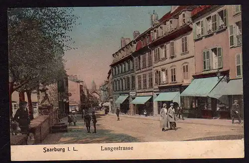 50694 AK Saarburg in Lothringen Langestraße 1918 Zensur