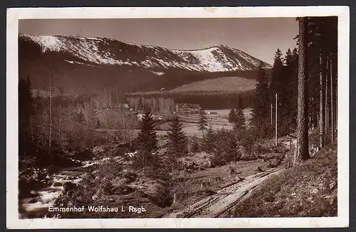 50462 AK Emmenhof Wolfshau im Riesengebirge 1927