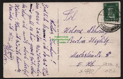 50430 AK Bad Bibra 1928 Kr. Eckardsberga