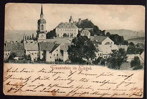 50346 AK Frauenstein Erzgebirge 1904