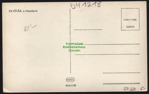 50334 AK Frystak u Holesova 1952
