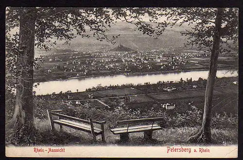 50020 AK Petersberg a. Rhein Rhein Aussicht 1930