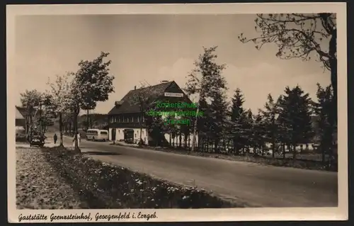 149897 AK Georgenfeld Erzgenirge Gaststätte Grenzsteinhof 1956