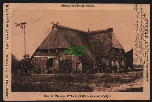 149807 AK Stassfurt Leopoldshall 1907 Niedersächsisches Bauernhaus