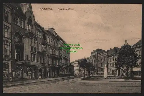 149741 AK Berlin Spandau um 1910 Stresowplatz