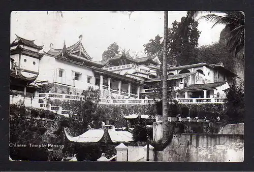 110882 AK Penang Chinese Temple 1930 Straits Settlements Malaysia
