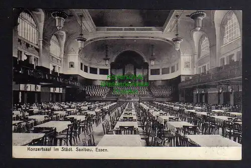 129493 AK Essen um 1910 Konzertsaal im Städt. Saalbau