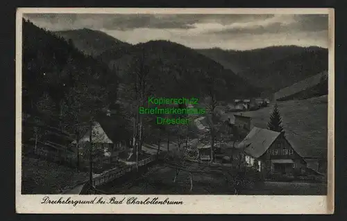 132939 AK Drechslergrund bei Bad Charlottenbrunn 1941 Bahnpost Breslau - Ch