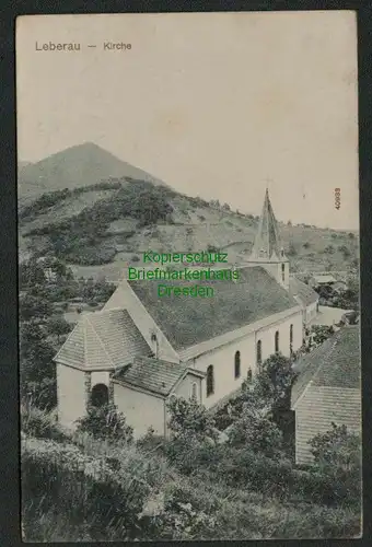 139693 AK Liepvre Leberau Elsass 1914 Kirche