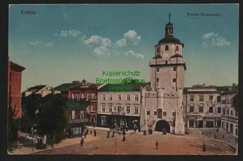 140480 AK Lublin Brama Krakowska um 1917 öst. Feldpost