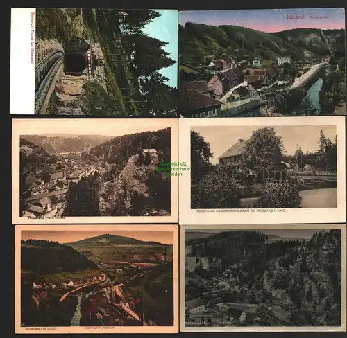 142975 6 AK Rübeland Bismarck Tunnel um 1910 Forsthaus Eggeröder Kreuztal