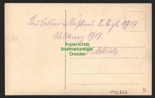 142926 AK Bad Balden Schwefelbad Kurland 1917 Russland Kreis Allenstein ???