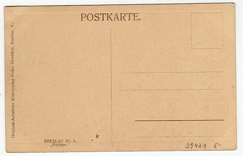 39421 AK Breslau um 1925 Fechter Brunnen Denkmal Skulptur