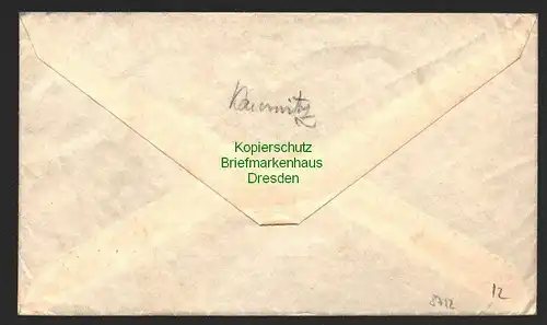 B8712 Brief Kamnitz 1938 Notstempel Befreiungsstempel nach Humpolec C.S.R.